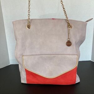 BIG BUDDHA | CORAL AND LILAC TOTE BAG